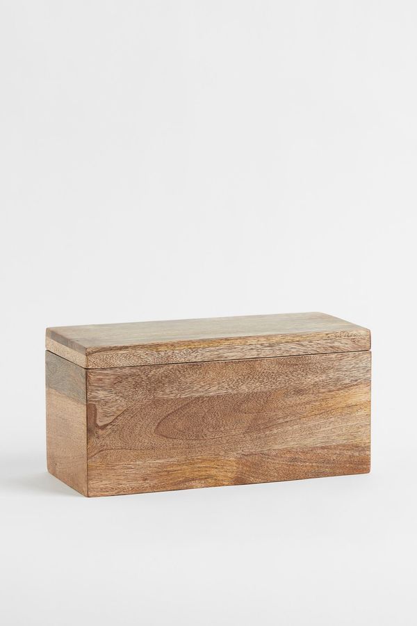 Mango Wood Box - Beige - Home All | H&M US added by Jessica Palumbo