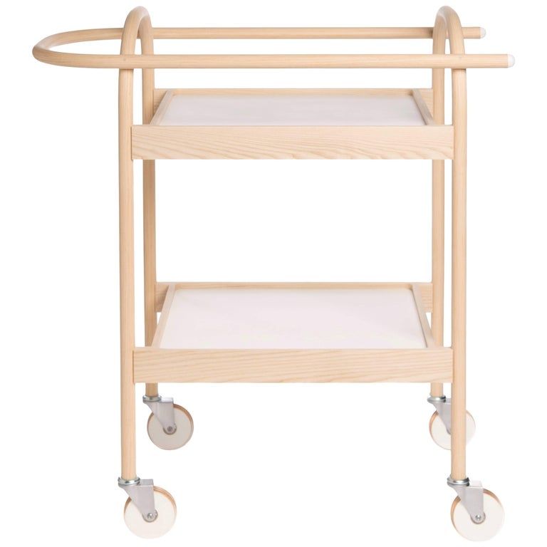 U3 Serving Trolley/ Bar Cart in Solid Wood, by Bowen Liu added by Daniela Araya