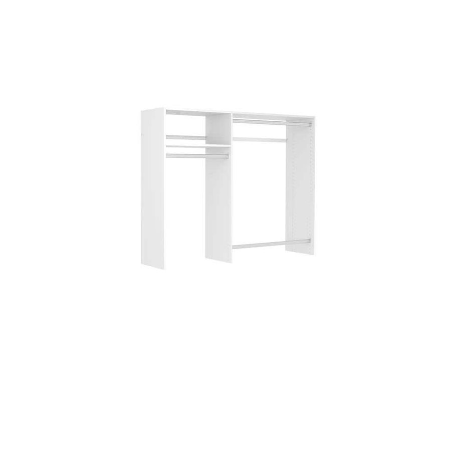 Closet Evolution 36 in. W - 60 in. W White Wood Closet System WH15 - The Home Depot added by Desma Xayarath