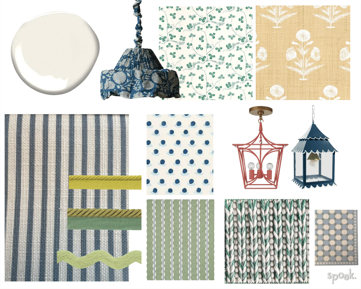 Coastal Mudroom Inspiration designed by Kacey Dillier