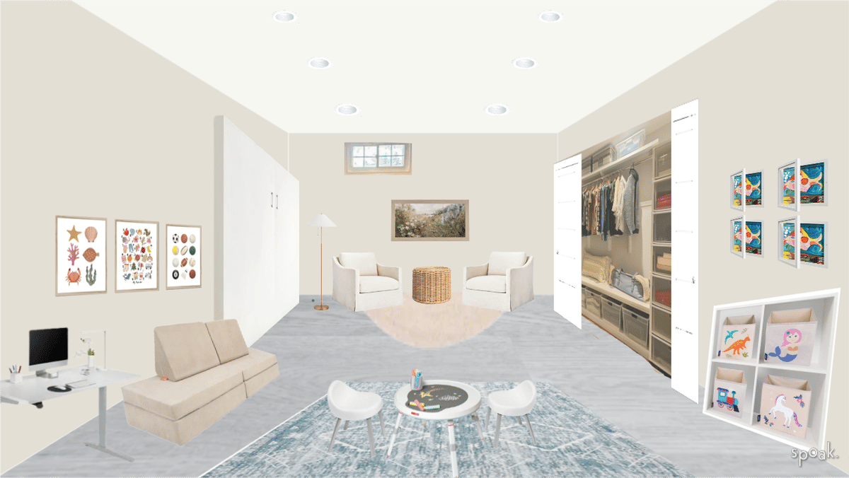 Basement Inspo designed by Alexa Mahaffey