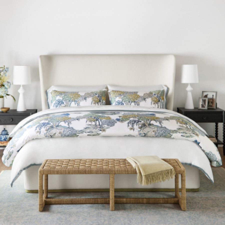 Scalamandre Sea Of Trees Duvet & Shams, King added by Kate Lynn Nemett