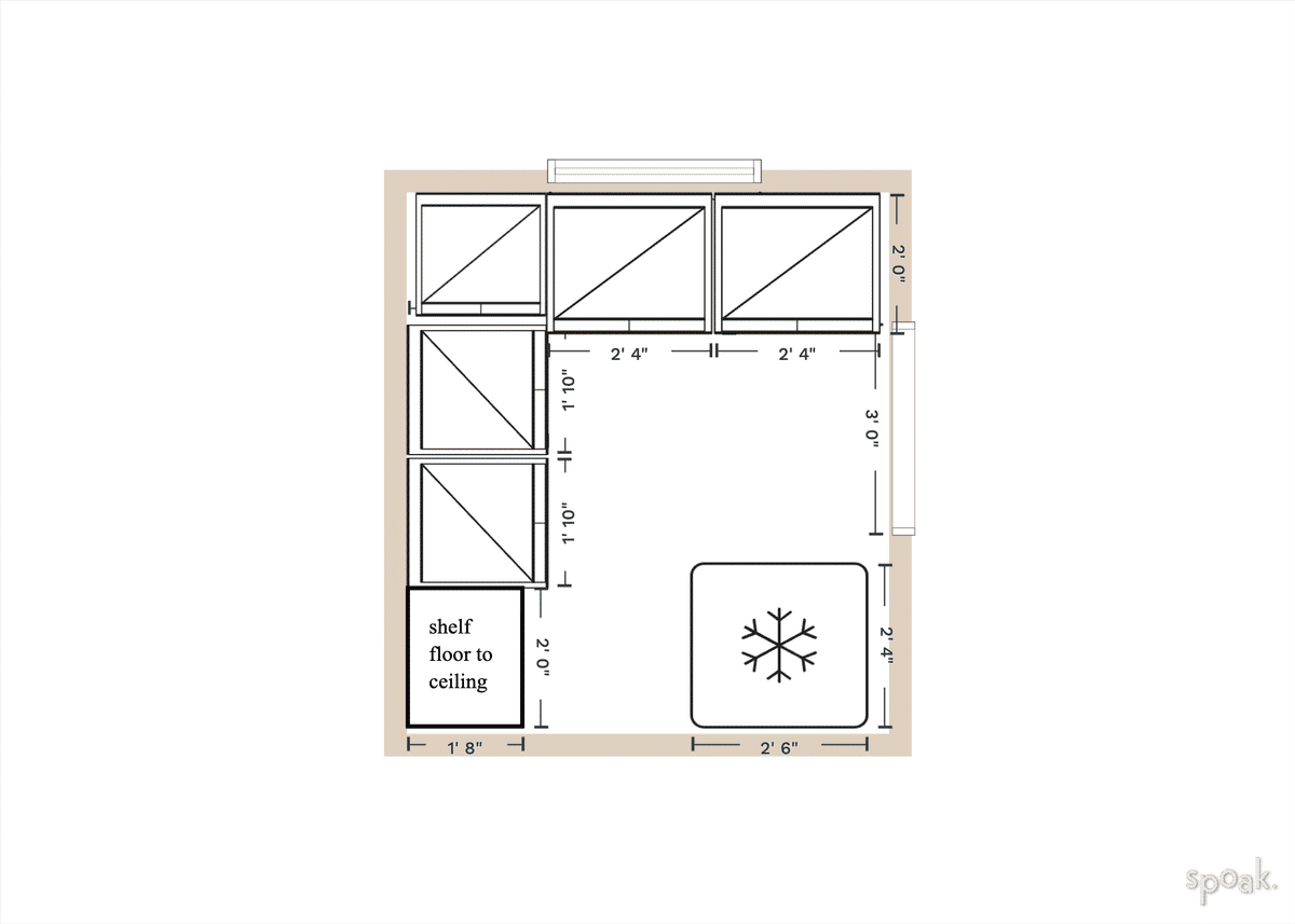 Kitchen Floor Plan designed by sarabeth hurst
