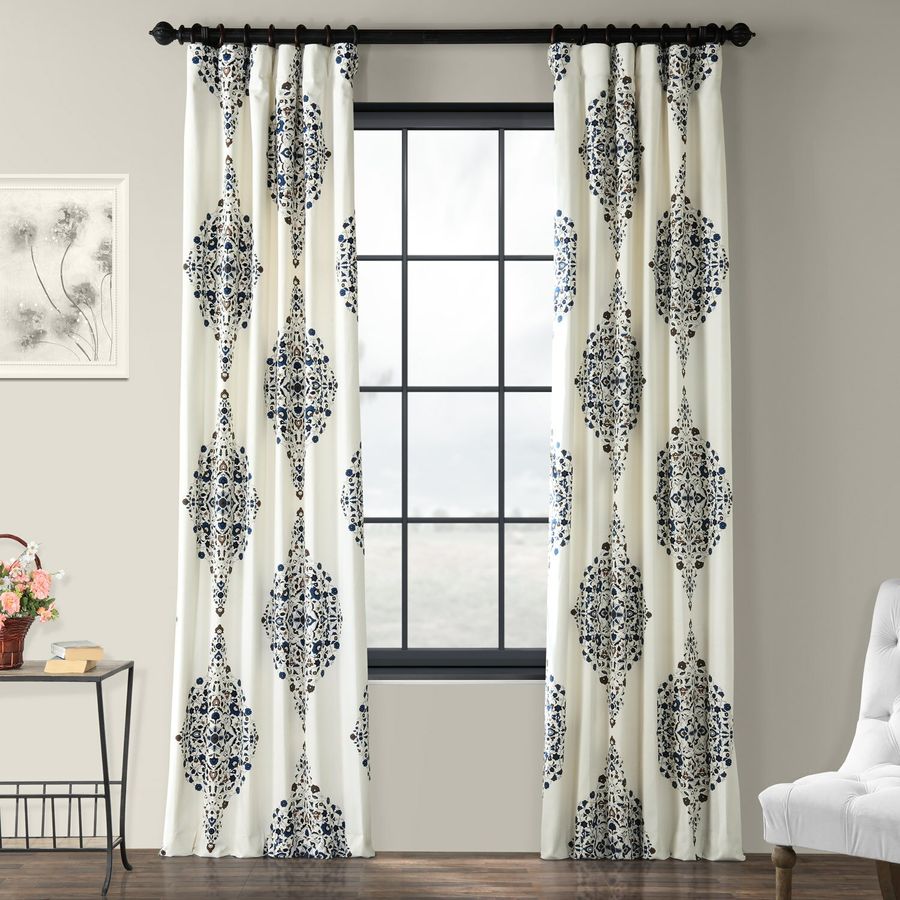 Mcclenton Printed Cotton Curtains for Bedroom Room Darkening Curtains for Living Room Large Window Single Panel added by Jawana Wilborn