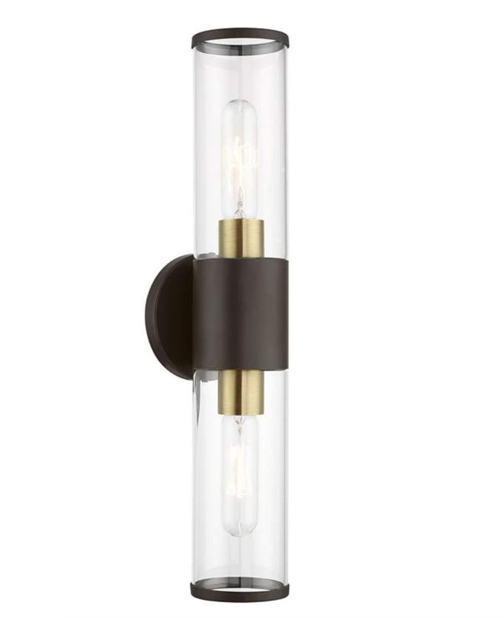 Banca 18 1/2" High Bronze and Antique Brass ADA Wall Sconce added by Stephanie Northrop