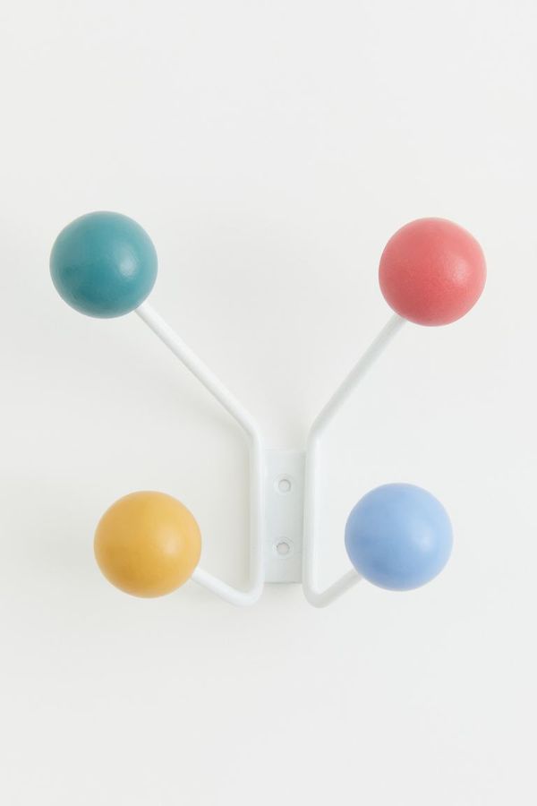 Hanger Rack in Metal and Wood - White/Multicoloured - Home All | H&M US added by Emily Perdue