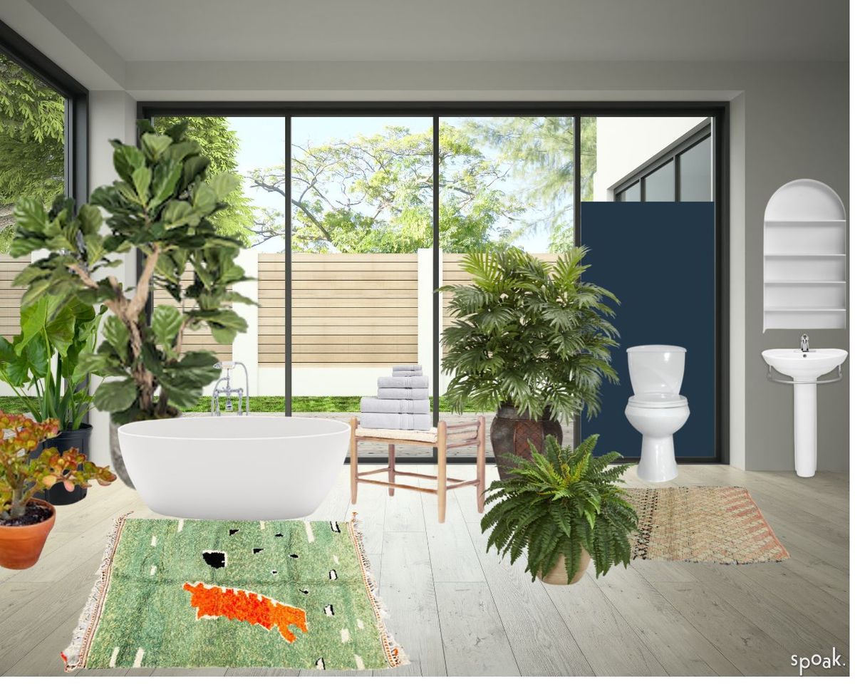 Green Primary Bathroom Inspiration designed by Rxchel Abrahams