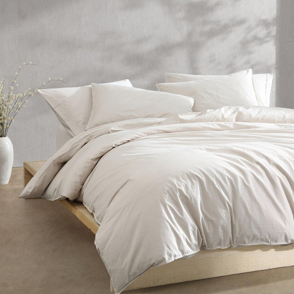 Calvin Klein Washed Percale Solid Cotton Duvet Cover Set added by Lyzzette Medina