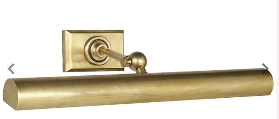 Cabinet Maker's Picture Light in Hand Rubbed Antique Brass added by Melissa Cohen