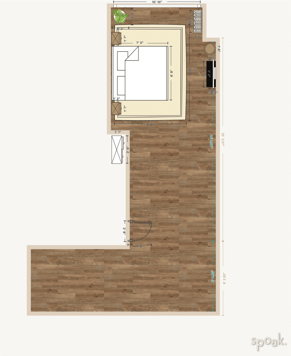 Apartment Plan designed by Katie Fort