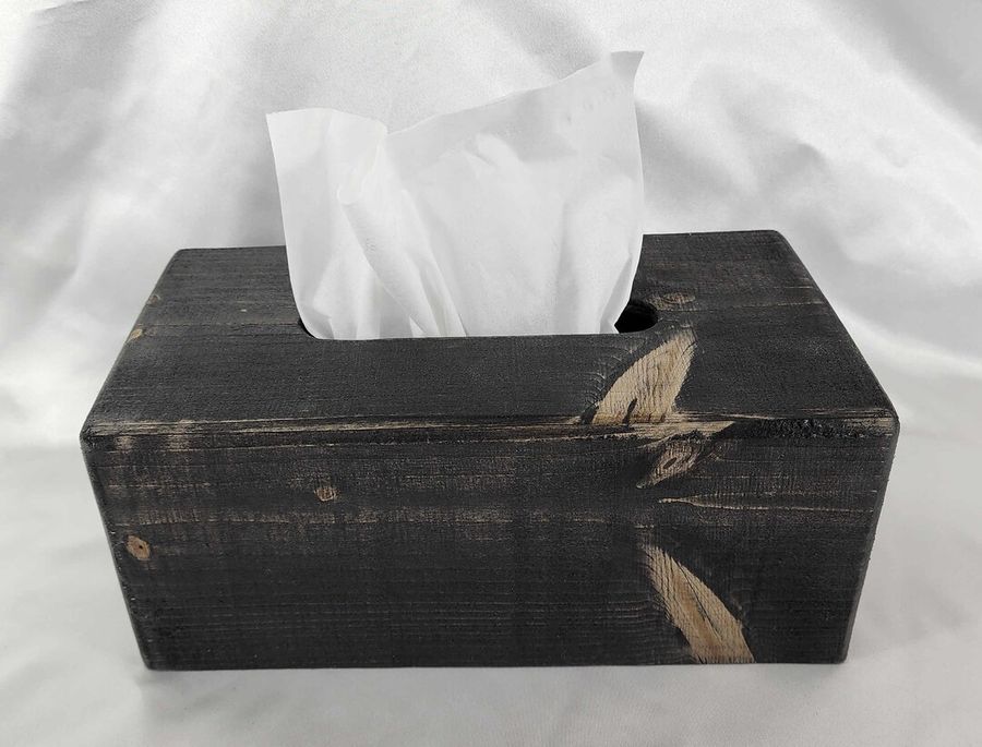Black Ebony Tissue Box Cover Rectangle Lightly Raised Wood - Etsy added by Amy Scott