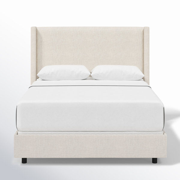 Hanson Upholstered Wingback Bed added by Saddia Patton