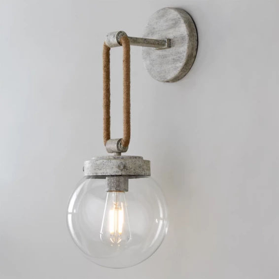 Coastal Cottage Rope Globe Sconce added by Heather Hamel