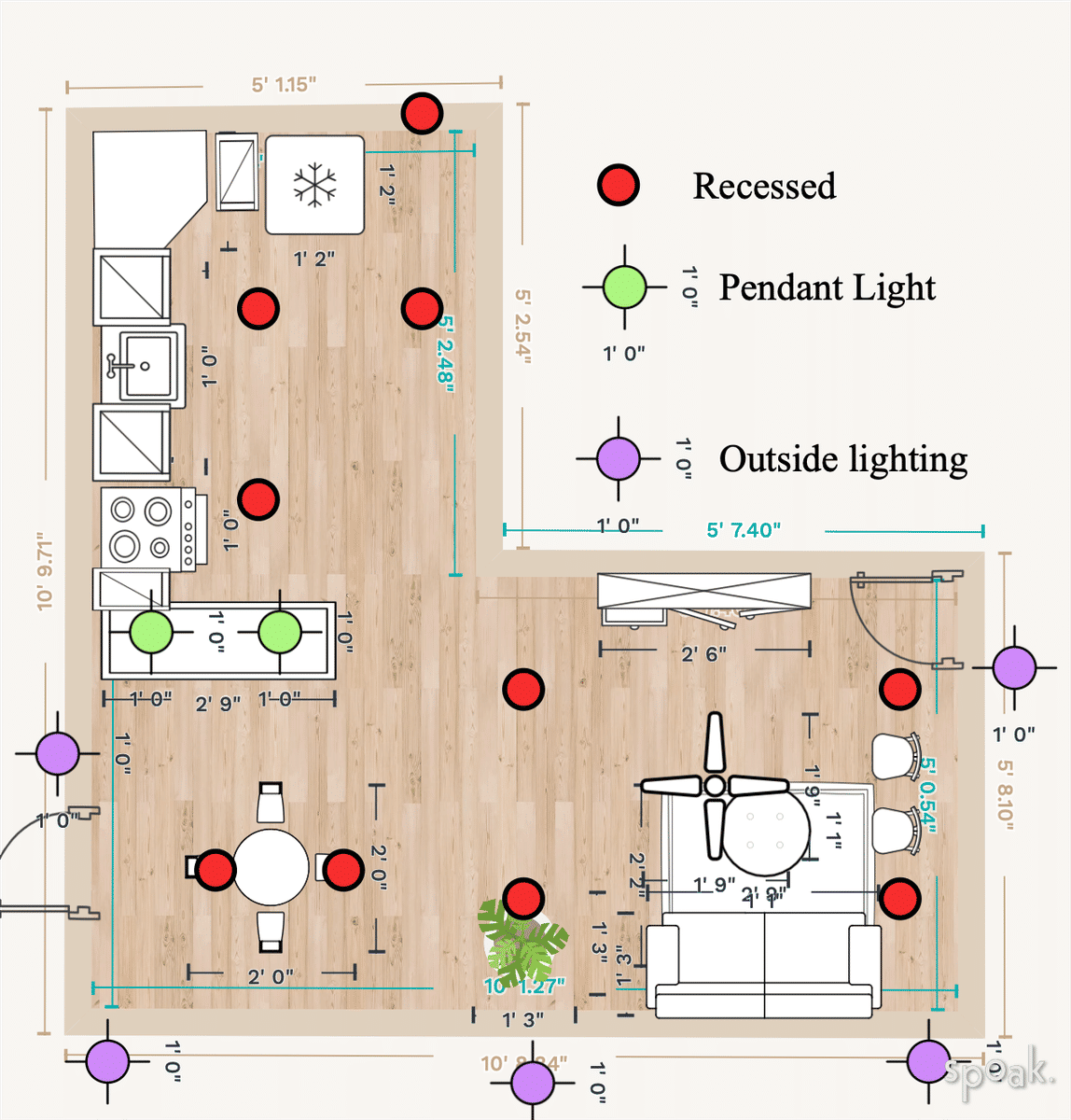 Kitchen Layout designed by michael ann spencer