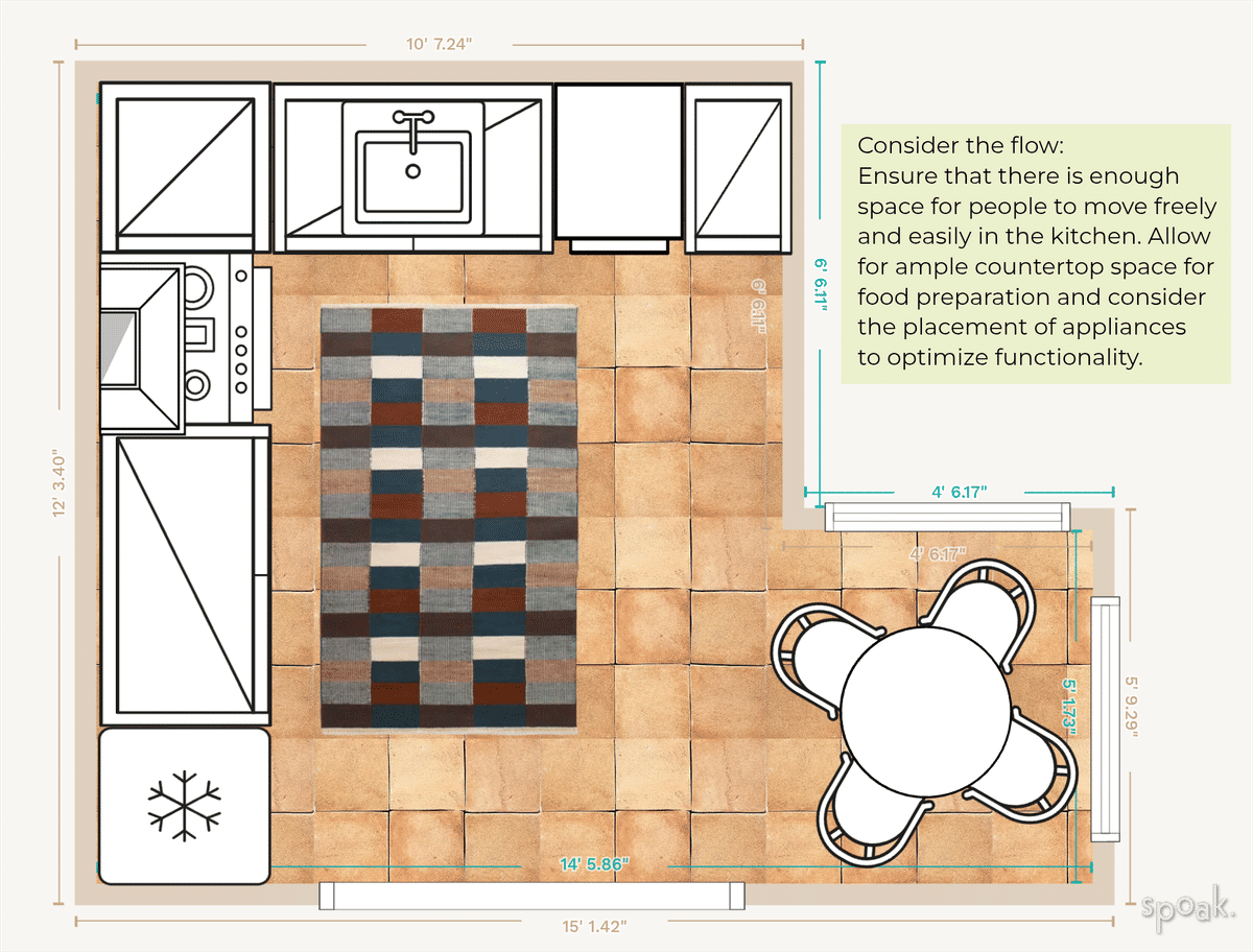 Kitchen Layout designed by Kate Stoops