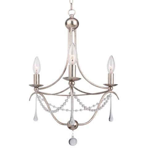 Crystorama Metro 15 1/2"W Antique Silver 3-Light Chandelier - #39Y05 | Lamps Plus added by rebecca castro