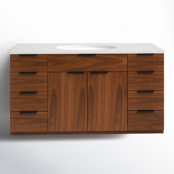 Bexley 48" Wall-Mounted Single Bathroom Vanity with Quartz Top added by Julian Gonzalez