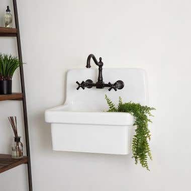 22 Inch Porcelain Wall Mount Utility Sink added by Maddie Berman