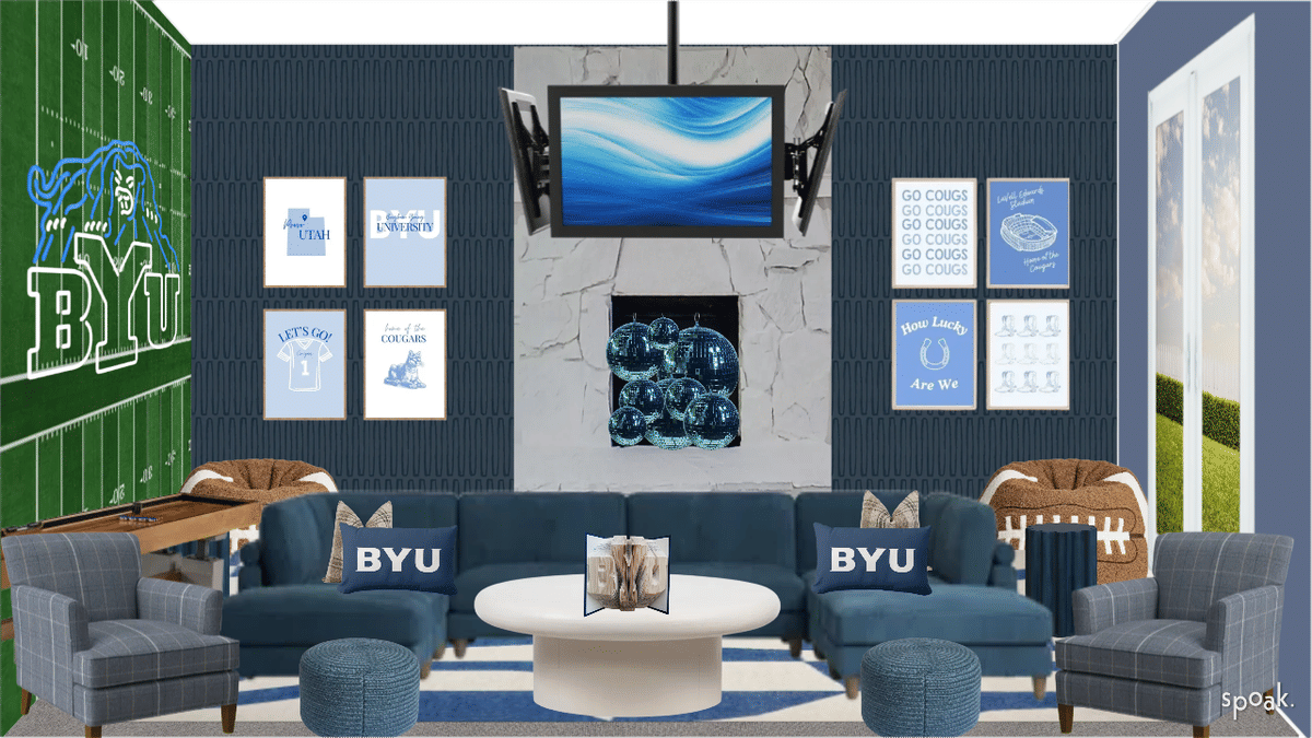 Cozy Game Room Ideas designed by Hannah McKernan