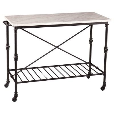 Morley Kitchen Island - Matte Black - Aiden Lane added by Madison Subry