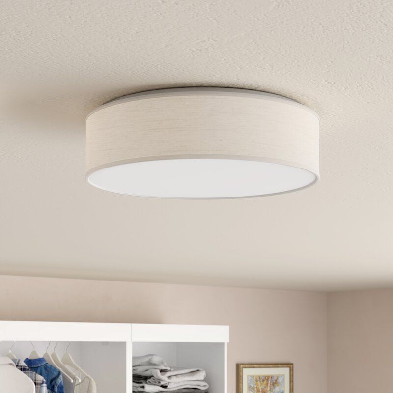 Geren Fabric LED Flush Mount added by Jaiya Cosgrove