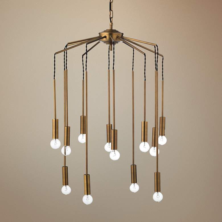 Jamie Young Cascade 26" Wide Antique Brass 12-Light Modern Pendant added by Ashley Fuchs