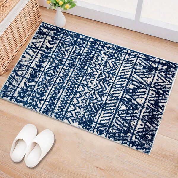 Cayson Geometric Navy Area Rug added by Spoak Member
