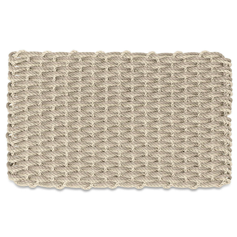 Lobster Rope Doormat, Light & Dark Tan Double Weave, Wicked Good Doormats added by Courtney Hubscher