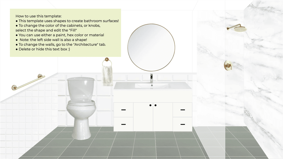 Gray Bathroom Inspo designed by Spoak 
