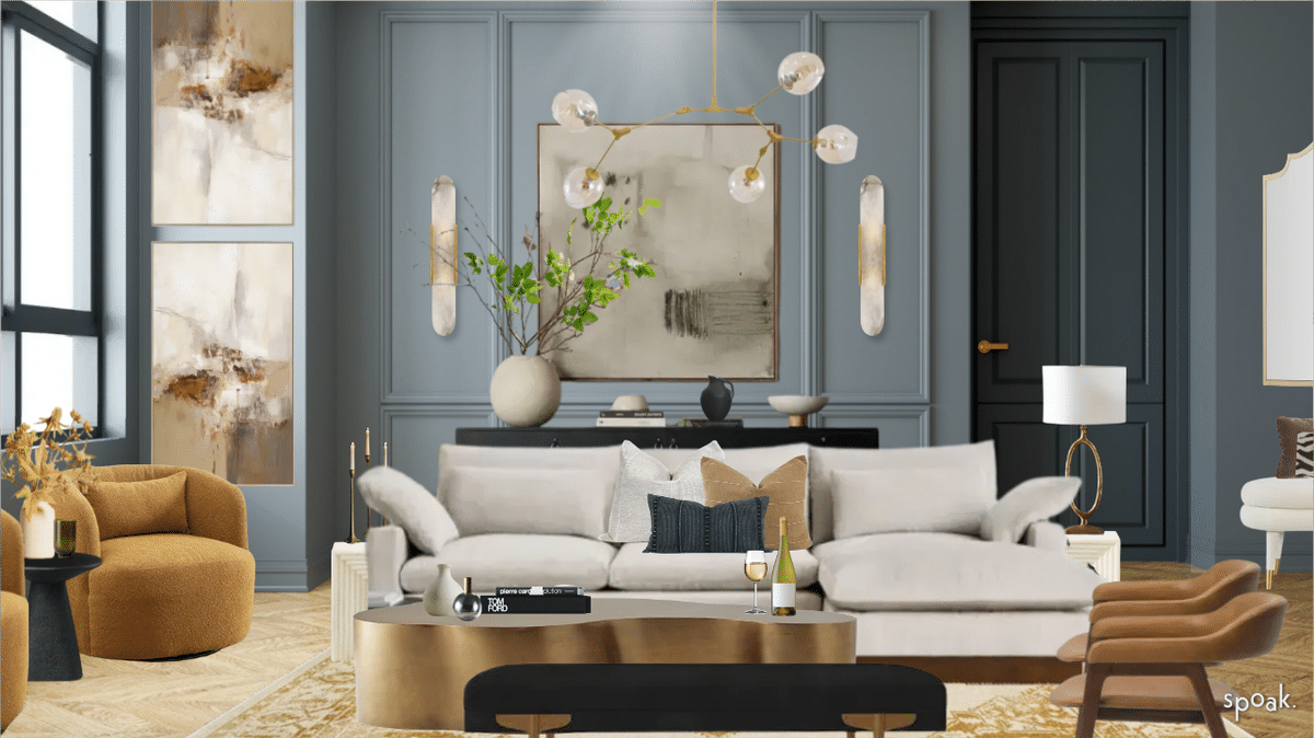 Luxury Comfort Living Room designed by Dawson Designs, LLC