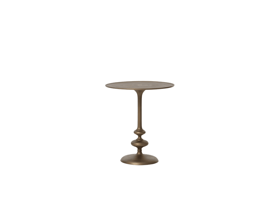 Berthold Global Brass Matchstick Pedestal Side End Table added by Thaymara Batista