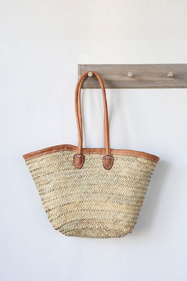 Leather Handle Market Tote added by Spoak 