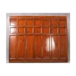 Seventeen pieces of oak and mahogany panels/wainscoting circa 1900. added by Rachel Vincent