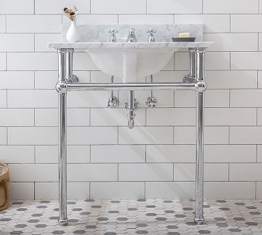 Aveline 30" Marble Top Single Sink Vanity added by Laura Fenstad