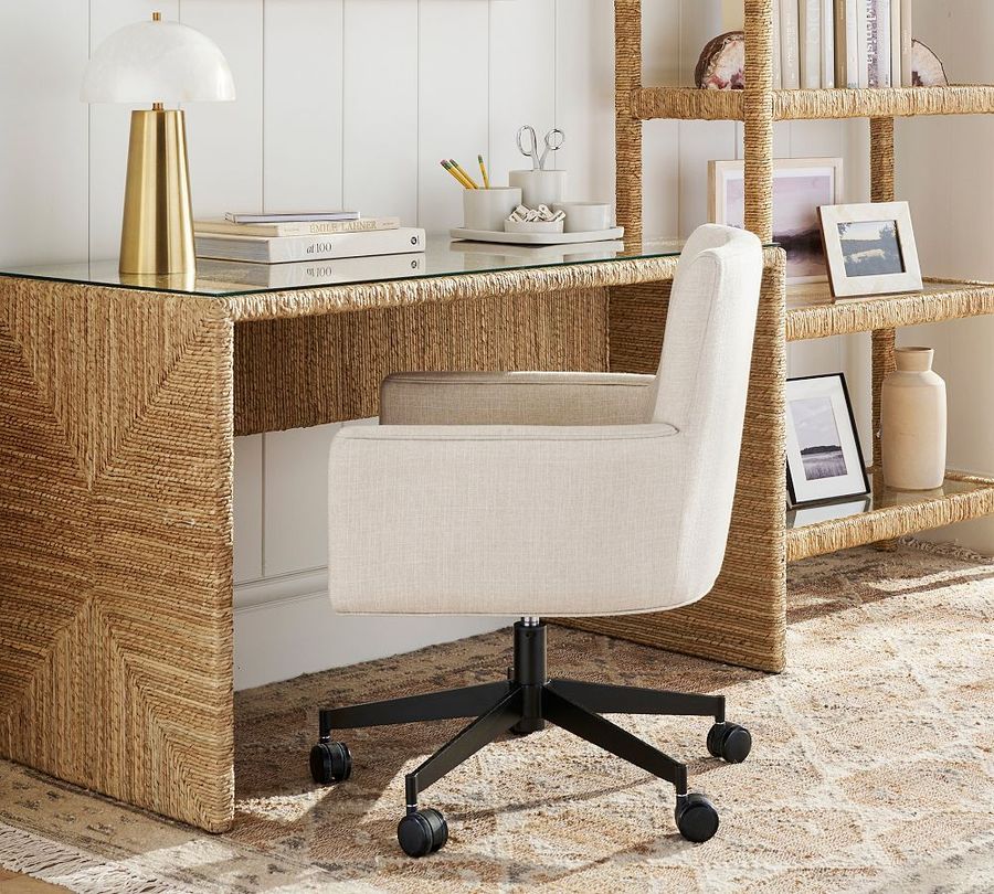 Irving Upholstered Swivel Desk Chair added by erika grossman