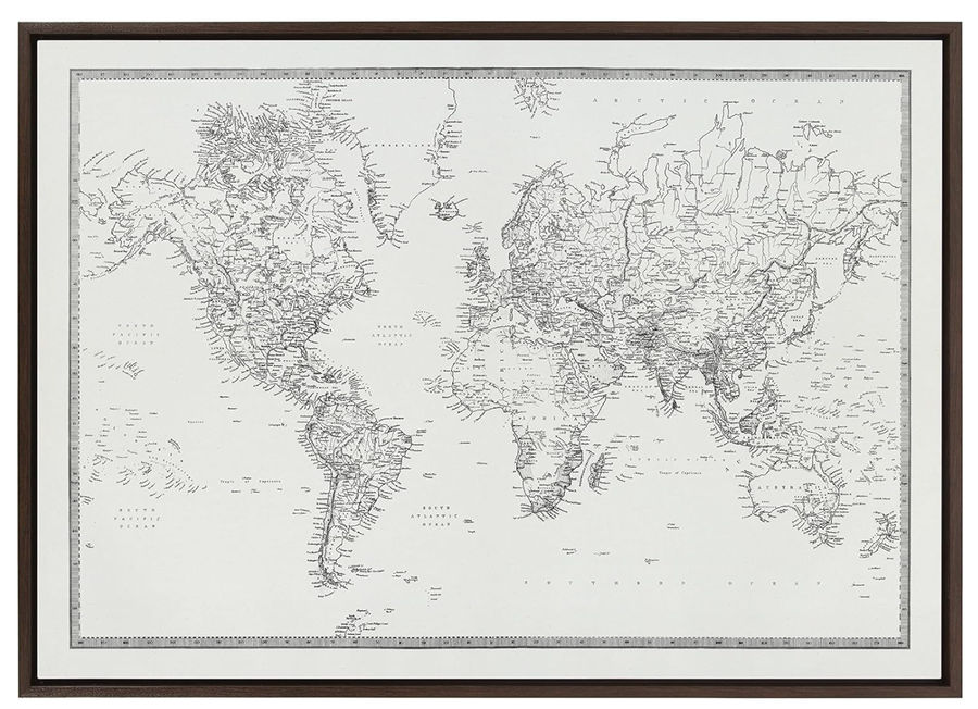 28x38" Framed Map added by KH Design Concepts