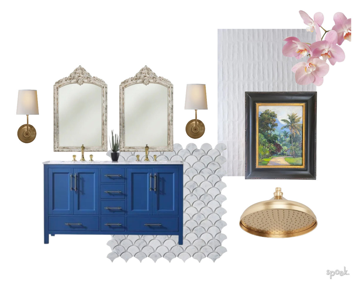 Bathroom Inspiration designed by Melissa Isles