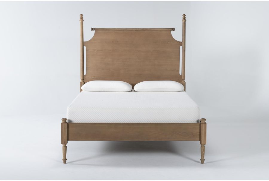 Magnolia Home Anders Weathered Brown King Wood Poster Bed By Joanna Gaines added by Elizabeth Roussil