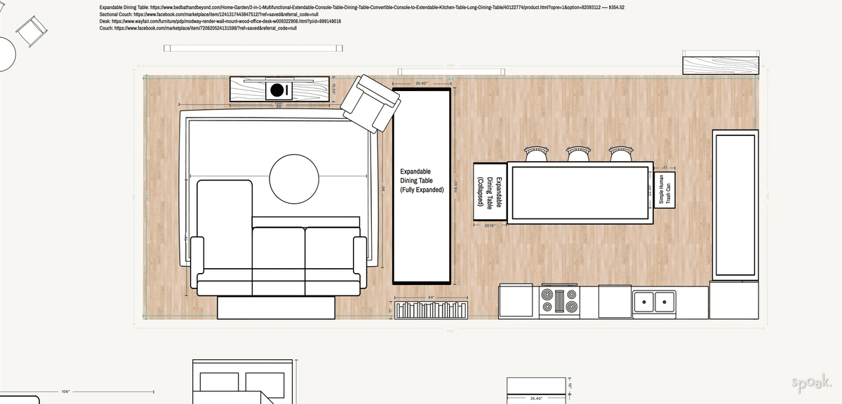 48 Open Concept Kitchen Living Room And Dining Room Floor Plan Ideas