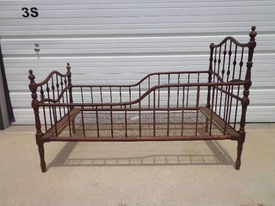 Antique Wood Baby Crib Shabby Chic Daybed Day Bed Settee - Etsy added by Spoak Member