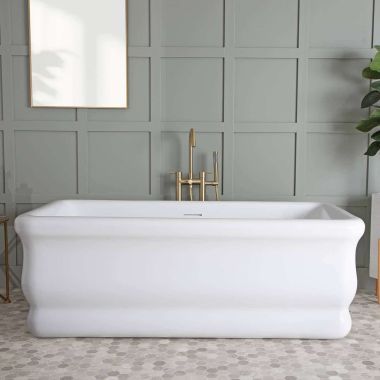 Brighton Acrylic Double Ended Freestanding Tub - No Faucet Drillings added by natalie guenther