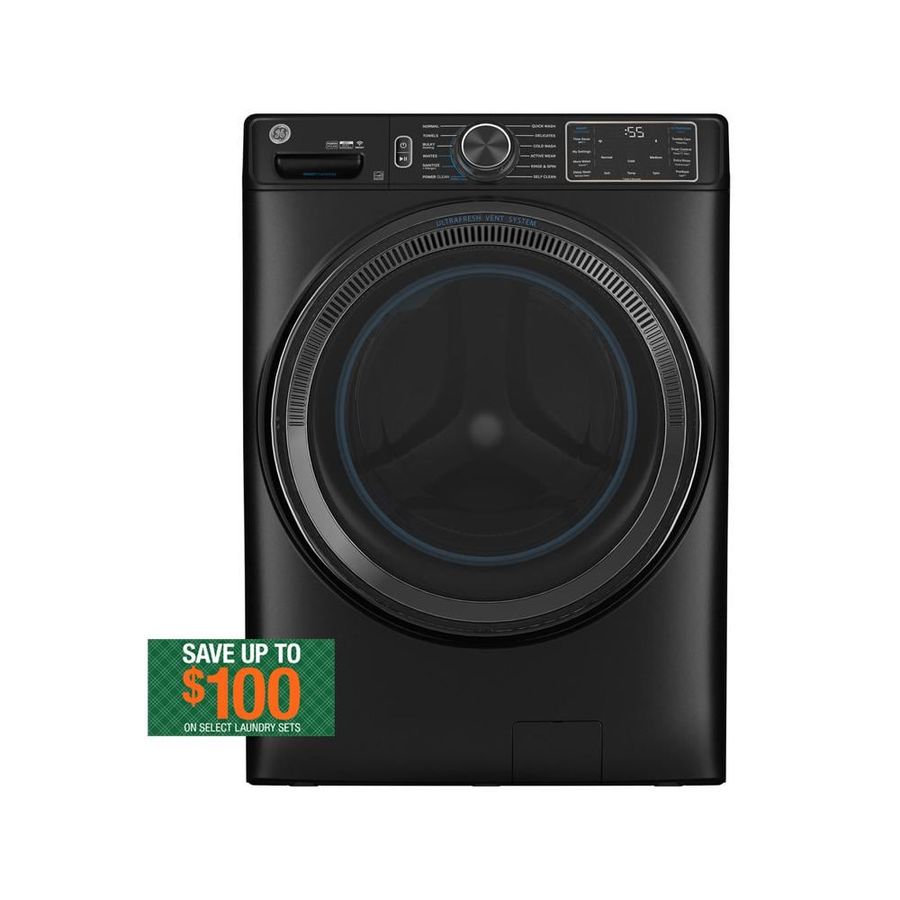 GE 5.0 cu.ft. Smart Front Load Washer in Carbon Graphite with Steam, UltraFresh Vent System, and Microban Technology GFW655SPVDS - The Home Depot added by Melissa Cohen