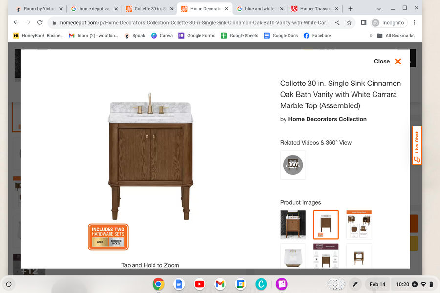 collette 30 in vanity added by Victoria Wootton