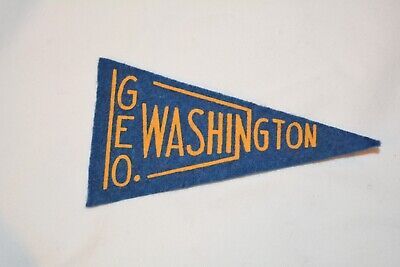 VTG Felt Mini Pennant NCAA George Washington Revolutionaries 4 1/2" 1936-1938  | eBay added by Liz Nevil-Smith