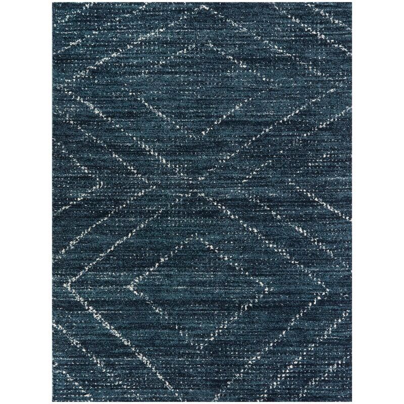 Beveridge Geometric Area Rug in Dark Blue added by Taylor Grysiewicz