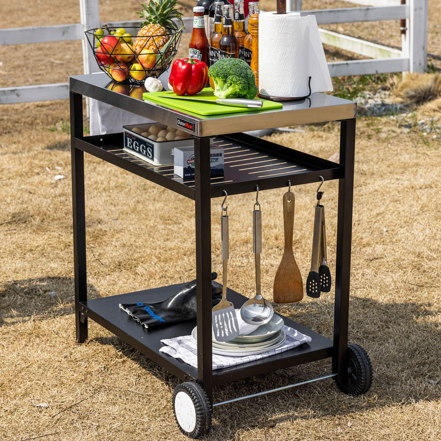 OuterMust Grill Cart Outdoor Grill Table Outdoor Prep Table & Bar for Storage | Wayfair added by sallie tyler