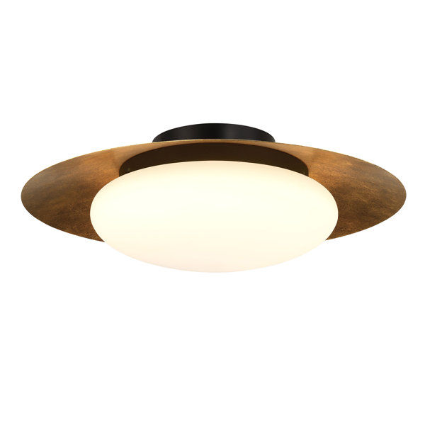 Haines Single Light Glass LED Flush Mount added by Laurel Browning