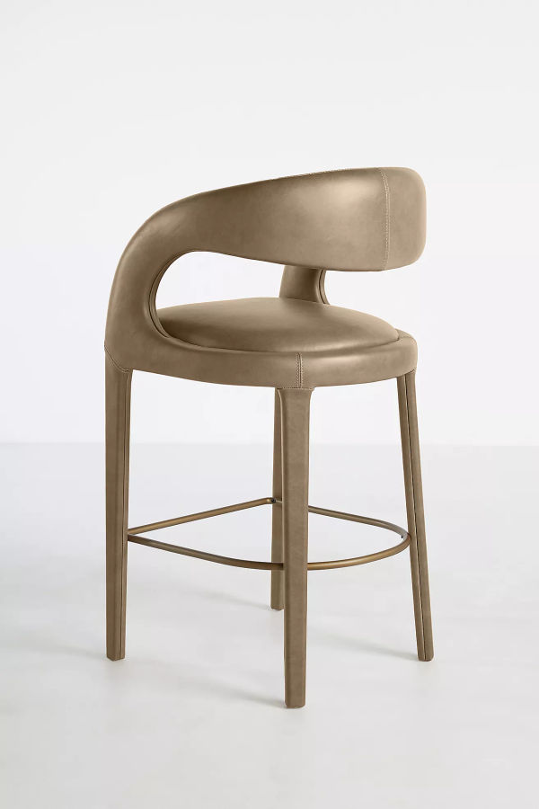 Leather Hagen Counter Stool added by Emily Brannelly