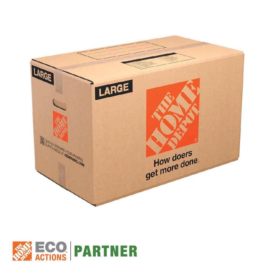 The Home Depot 27 in. L x 15 in. W x 16 in. D Large Moving Box with Handles (10-Pack) LRGBOX10 - The Home Depot added by Rachel Fedorov