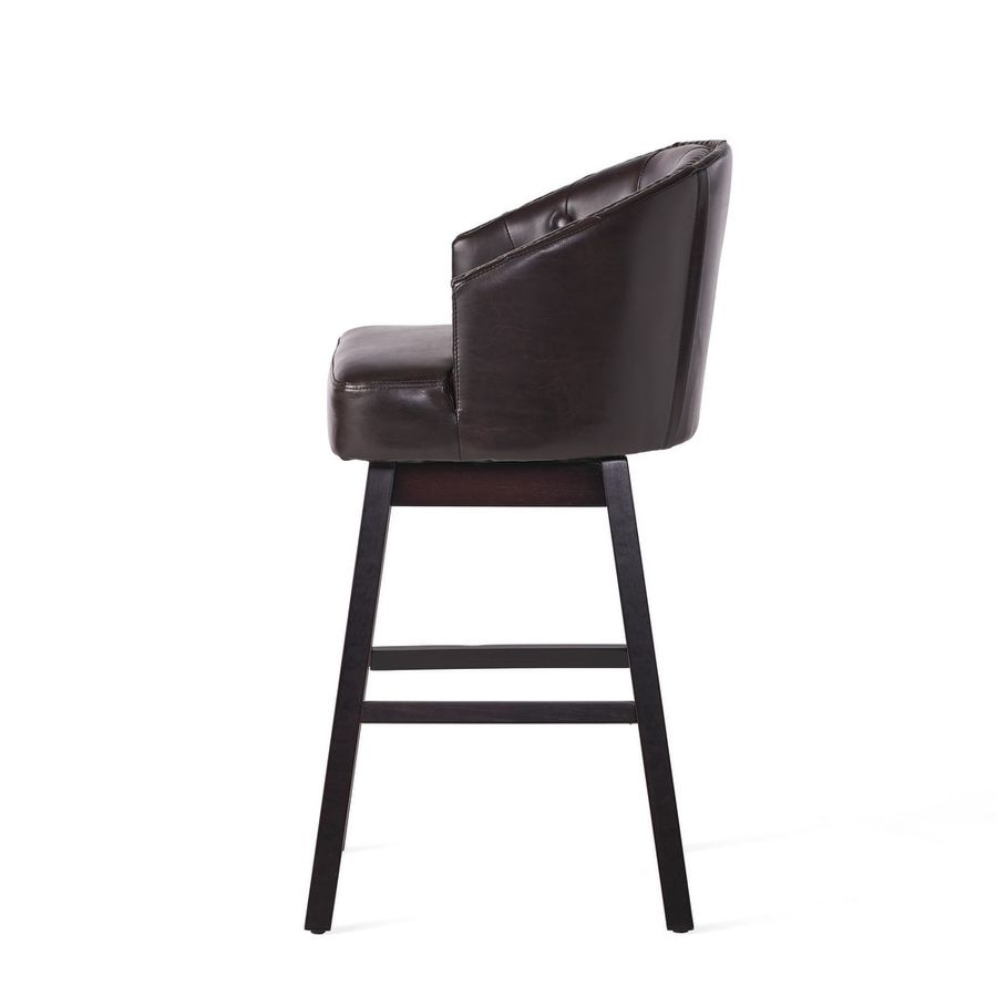 Ogden Contemporary Tufted Swivel Barstools with Nailhead Trim (Set of 2) by Christopher Knight Home - Bed Bath & Beyond - 10391654 added by Donna S